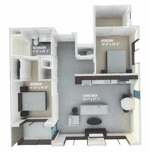 Floor plan 2 Bedroom