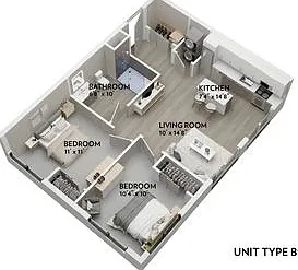 B1 - 679 Sq. Ft. B1 - 679 Sq. Ft.