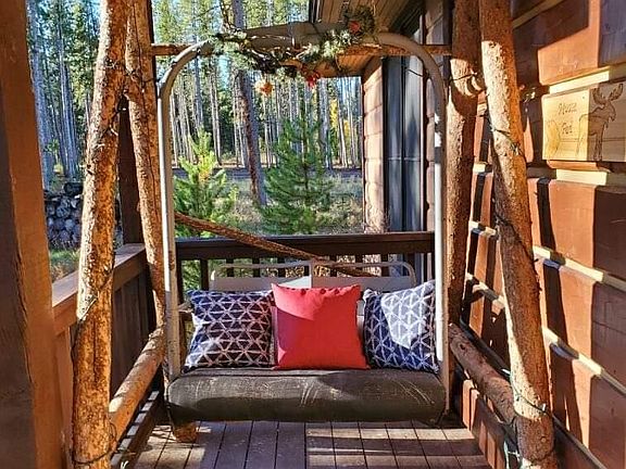 Front porch with chairlift seating