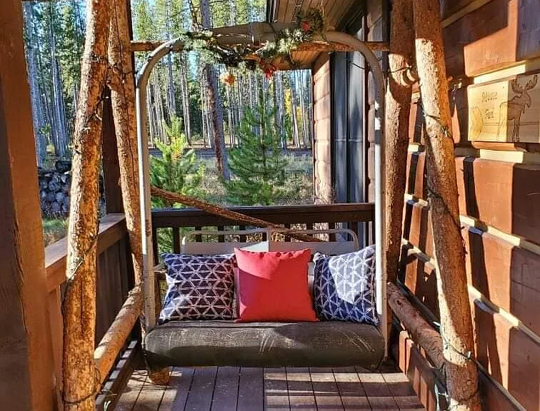 Front porch with chairlift seating