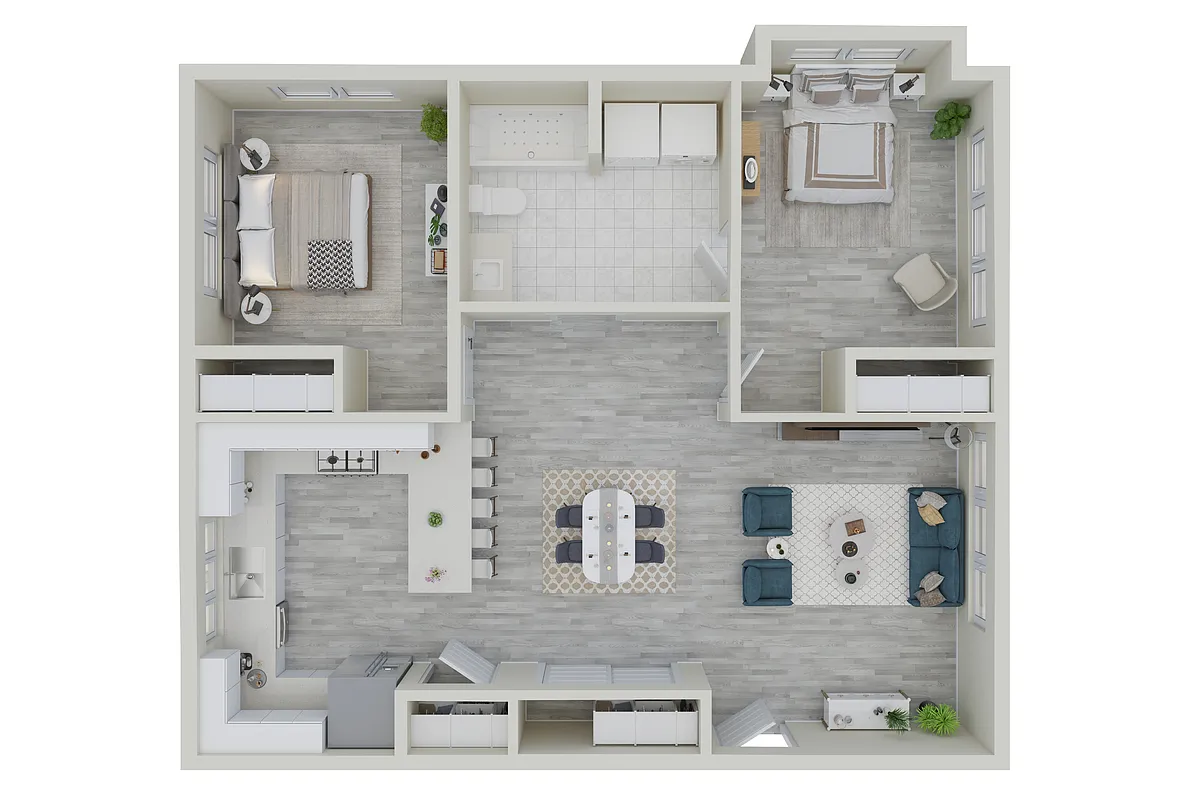 Floor plan 2-Bedroom