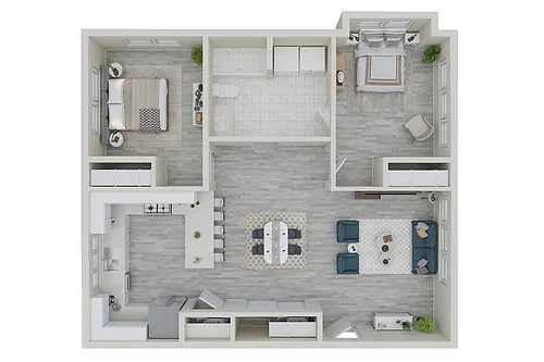 Floor plan 2-Bedroom