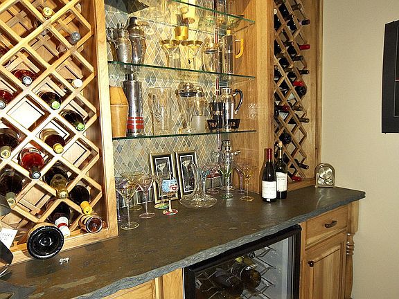 Wine room off kitchen
