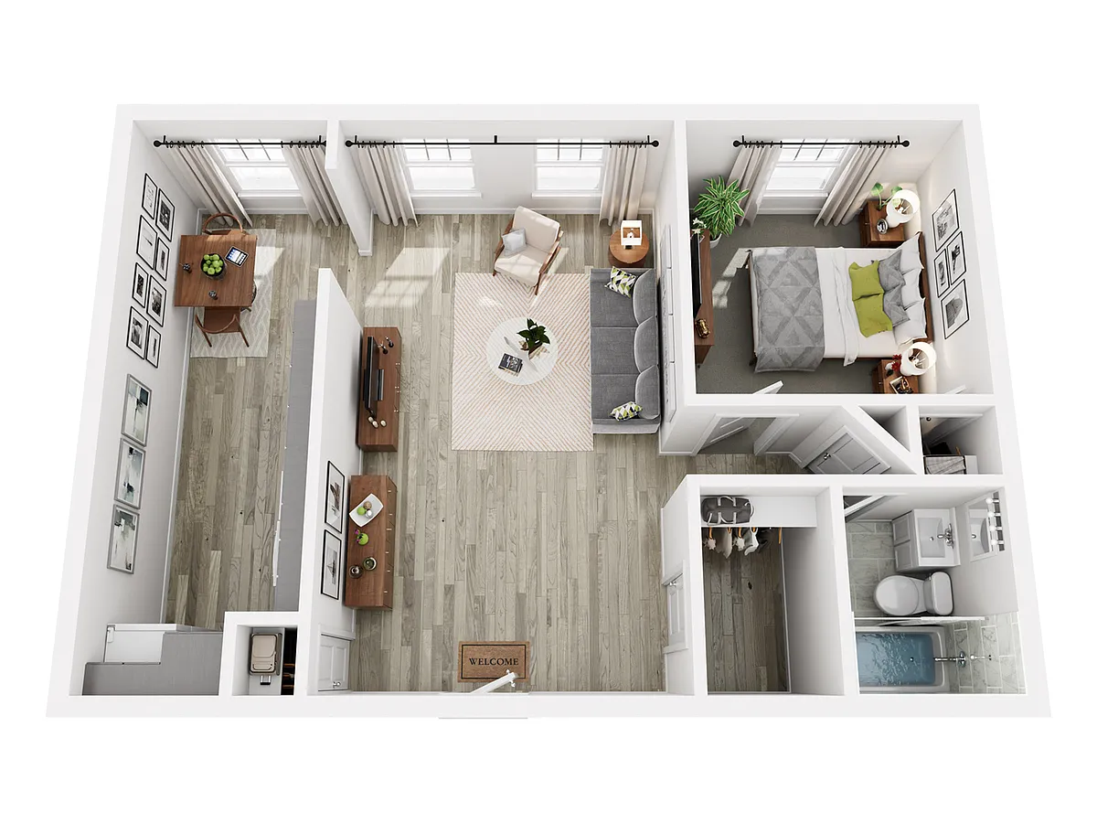 Floor plan 1 Bedroom