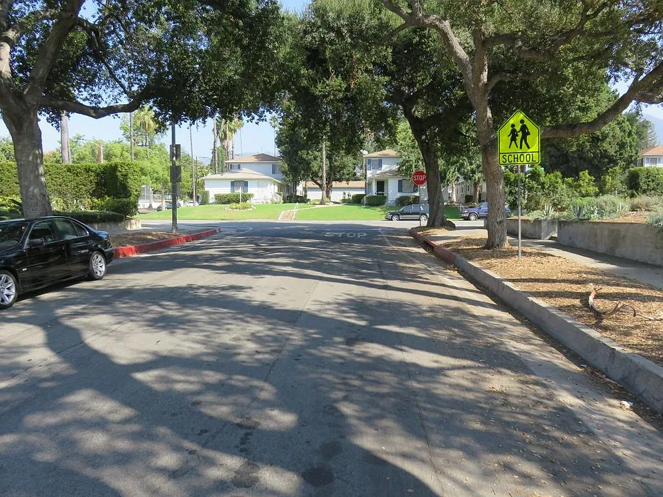 View is looking north on Mar Vista Avenue.