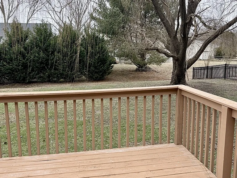 Deck to backyard
