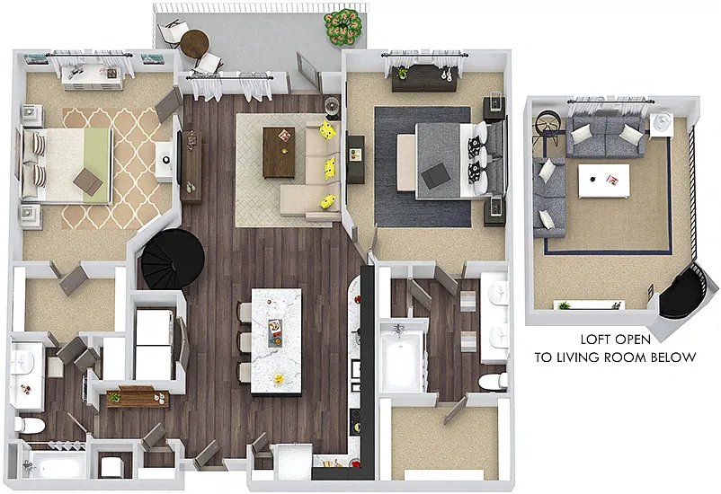 Floor plan Franklin Loft