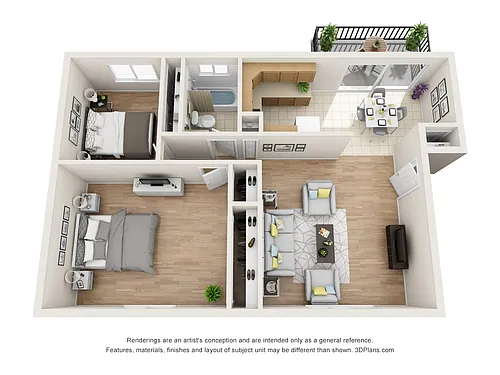 Floor plan 2 Bedroom