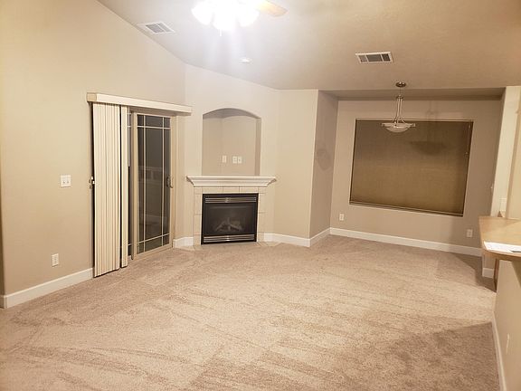 Living room with fireplace
