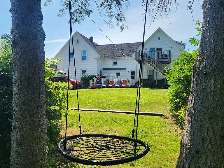backyard and swing