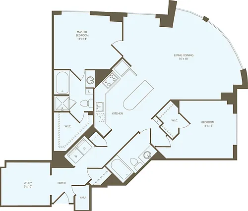 Floor plan 2 Bedroom SS_RW