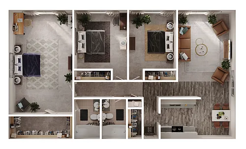 Floor plan 3 Bedroom WD