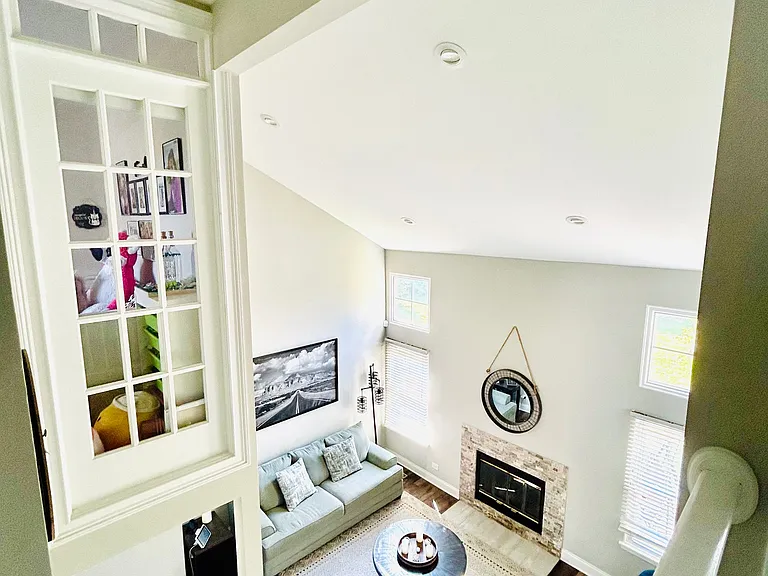 View from second floor - house has high ceilings