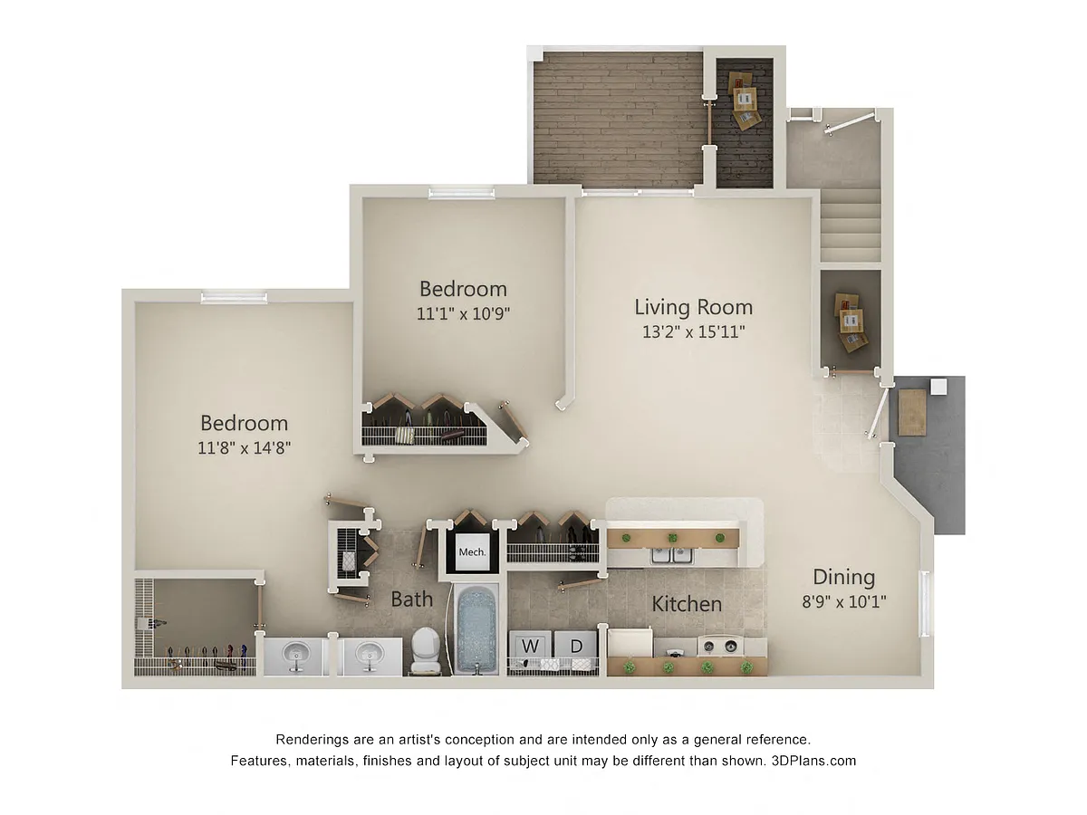 Floor plan 2D-Sunset Series