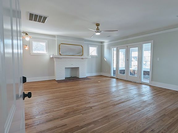 View of the living room from the front door