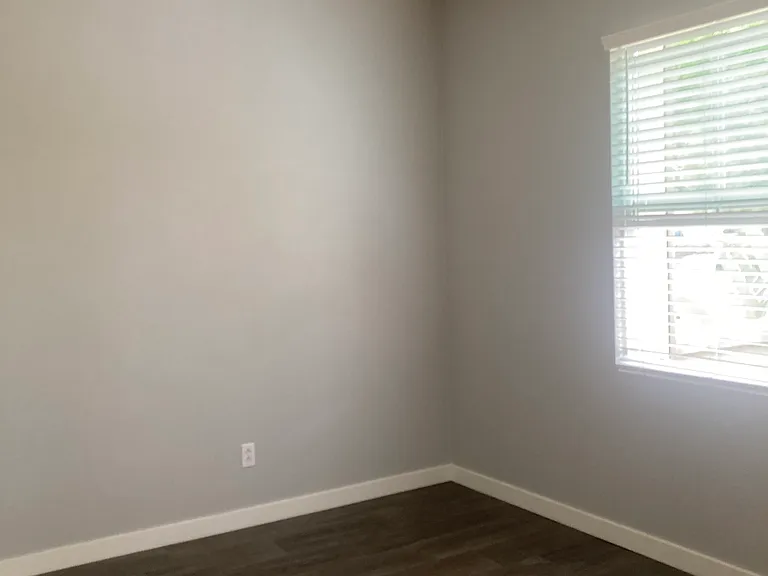 New paint on the walls and new tile floor