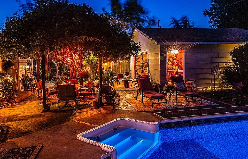 view from outdoor bed