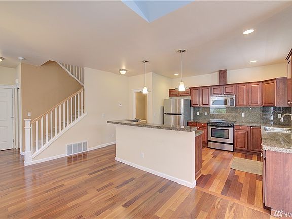 Great room / kitchen boasts hardwood floors throughout the whole main floor.