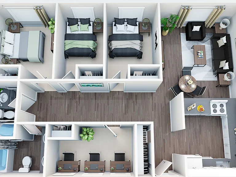 Kelsey-3Bed2ba-Den-3D Kelsey-3Bed2ba-Den-3D