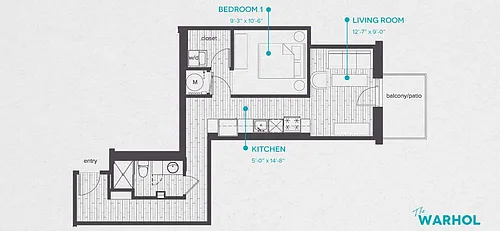 Floor plan The Warhol