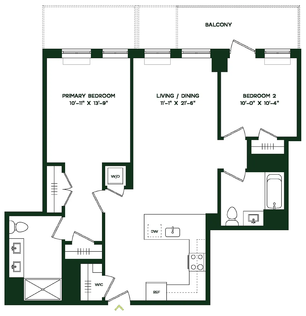 Floor plan B8W