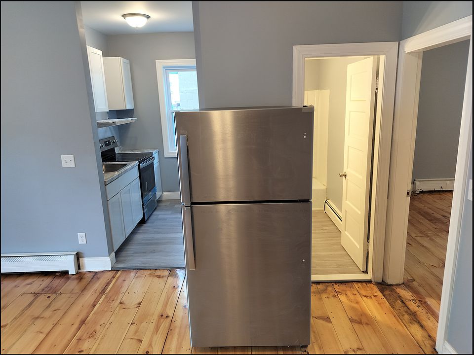 kitchen, bathroom, and bedroom entryway