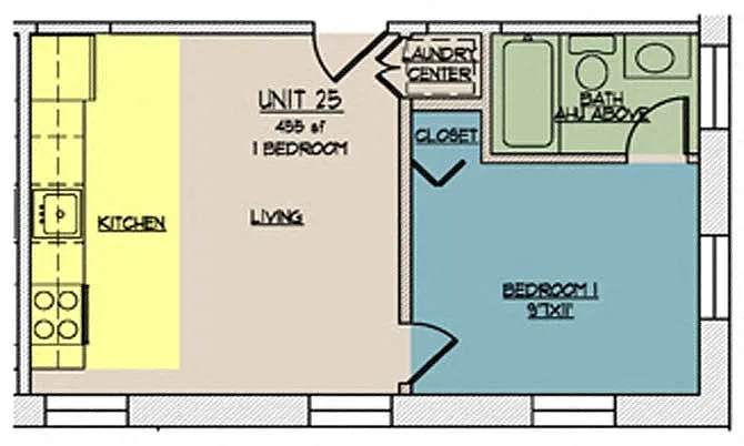 Floor plan The Lofts at One Eleven 325