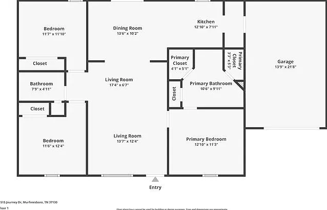 3 bed, 2.0 bath, 1170 sqft, $1,845 — Photo 2