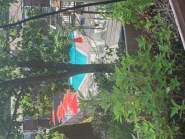 Pool area view from upper deck