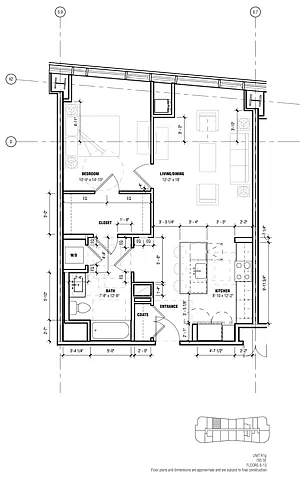 Floor plan Unit A1g