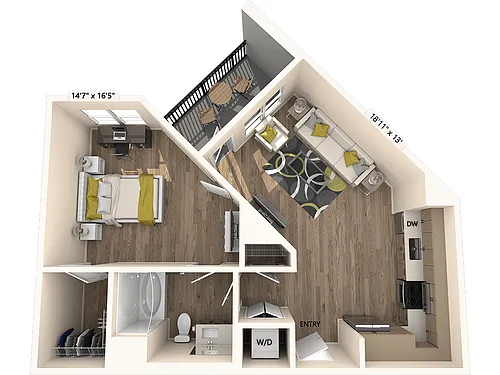 Floor plan A3-FinishII-763sf