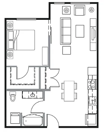 Floor plan A1F