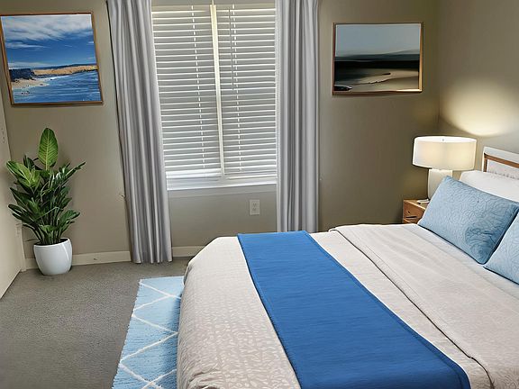 Unwind in the serene surroundings of Riverwood Park Apartments, where comfort meets style. This elegant bedroom combines modern design with tranquil vibes, perfect for relaxation. Schedule a tour today and see it for yourself!
