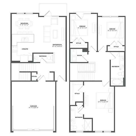 Floor plan TH1