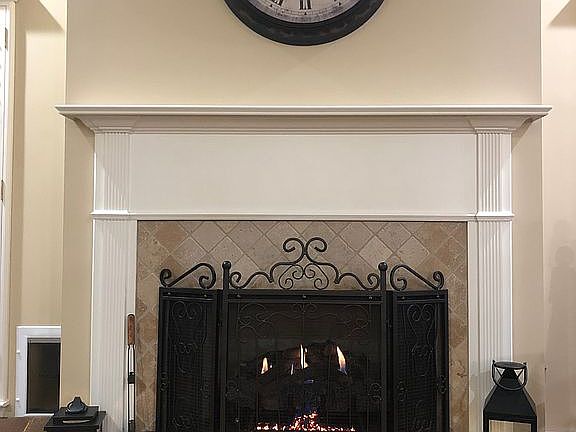 Fireplace with gas logs