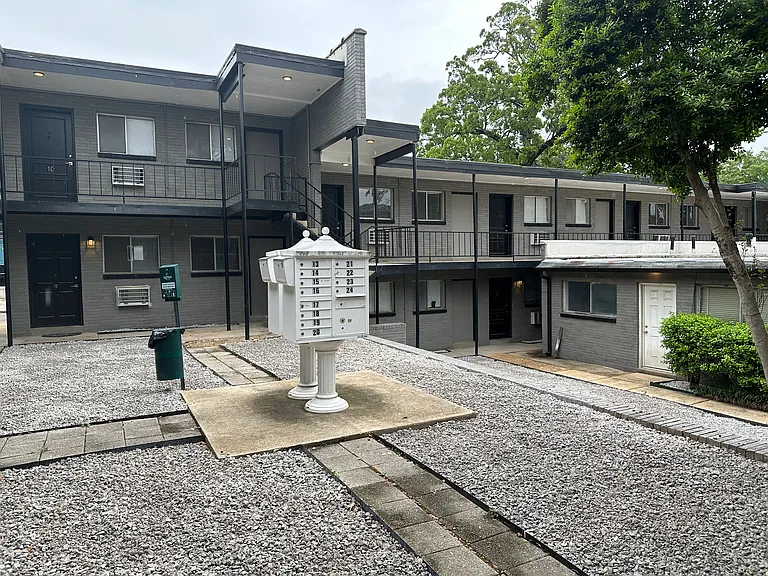 Courtyard with secure mail