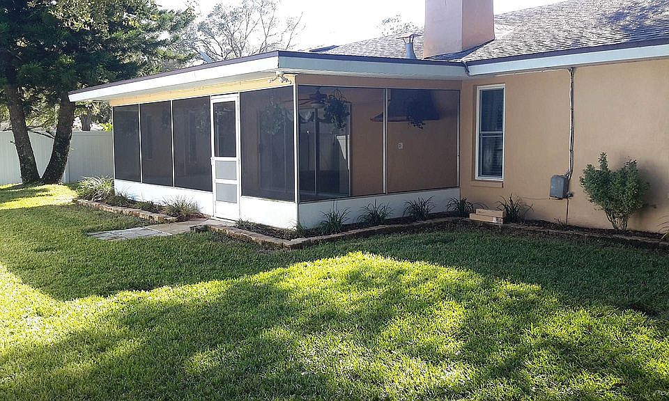 back yard and florida room