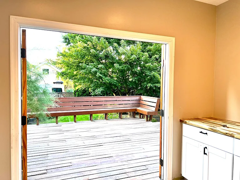 entrance to back deck