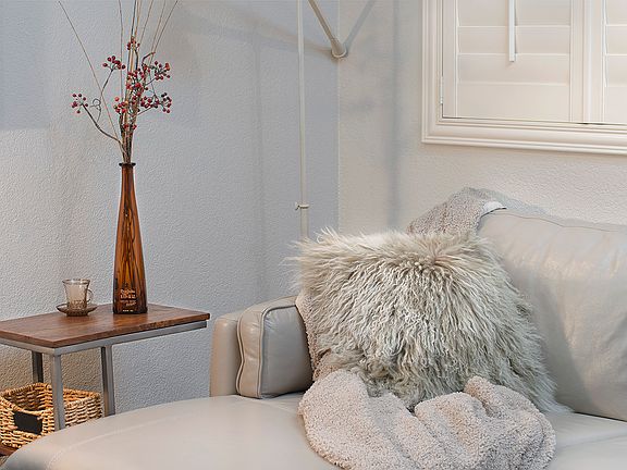 Primary lounge comfort details.