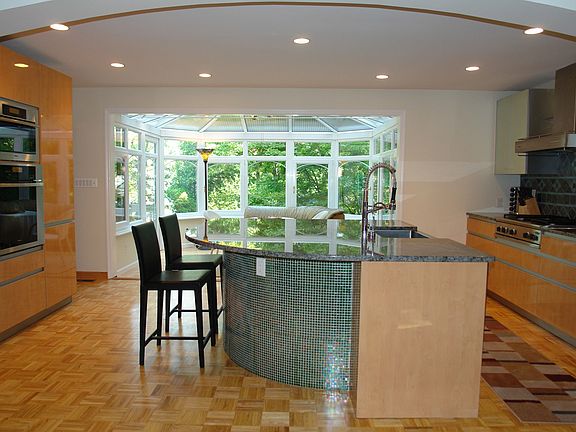 Almilmo custom Applewood kitchen w/blue eye granite 