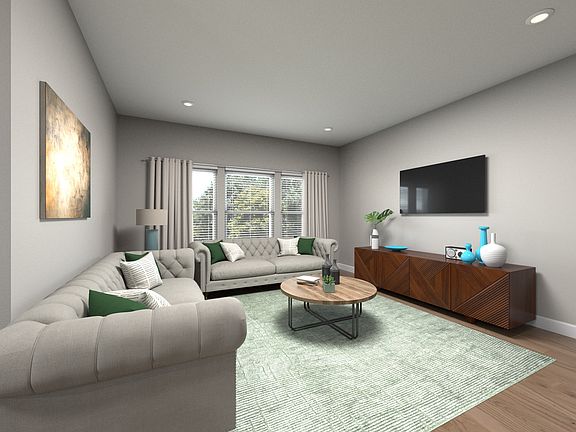 The Northbrook s bright, open family room is perfect for entertaining.