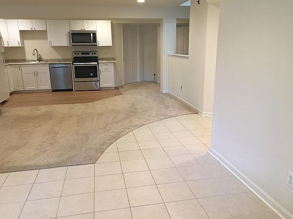 Living area and kitchen as seen from entrance