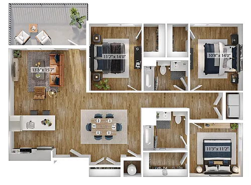 Floor plan Topiary-3X