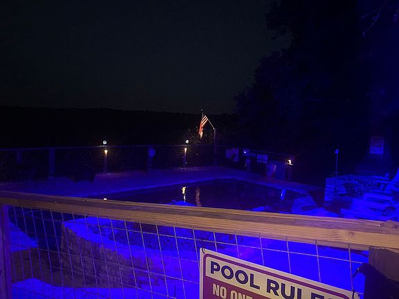 Pool at night