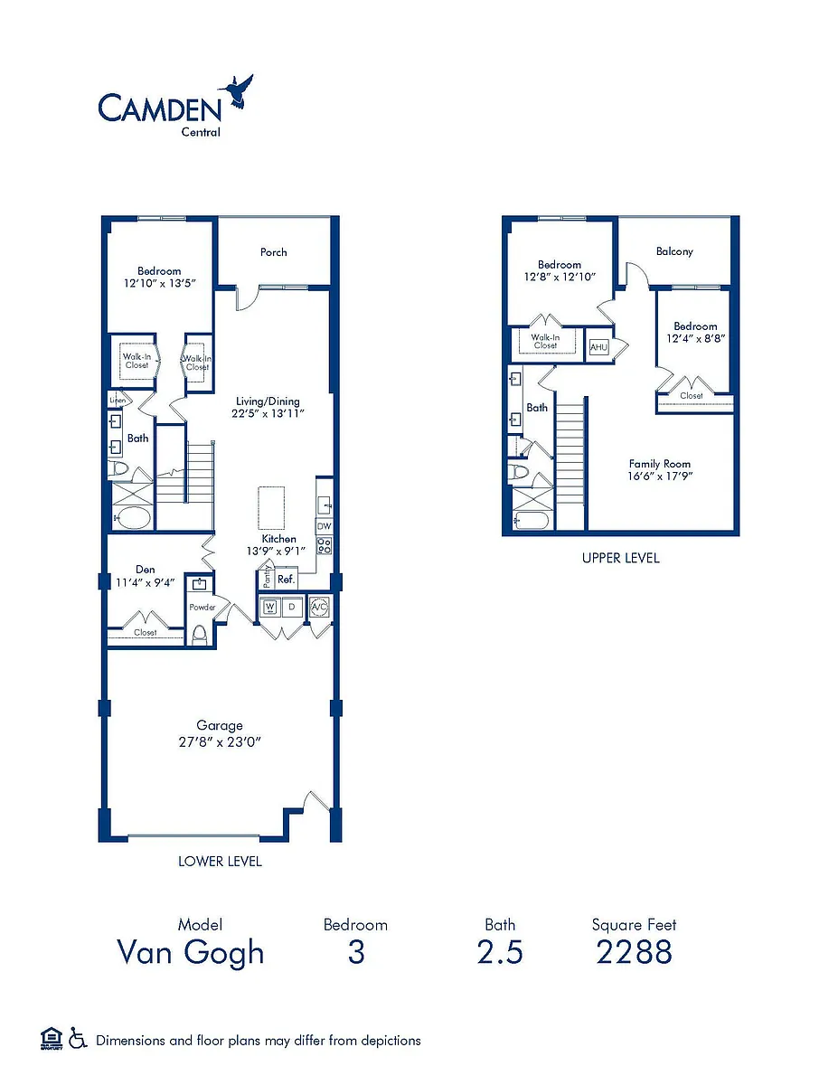 Floor plan Van Gogh