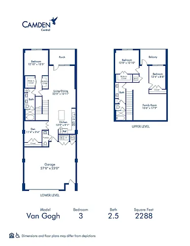 Floor plan Van Gogh