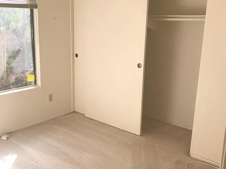 Downstairs guest bedroom / office with closet - cleared