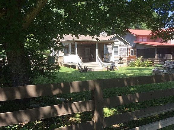 Back of the cabin from yard 