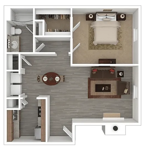 Floor plan A2 1X1