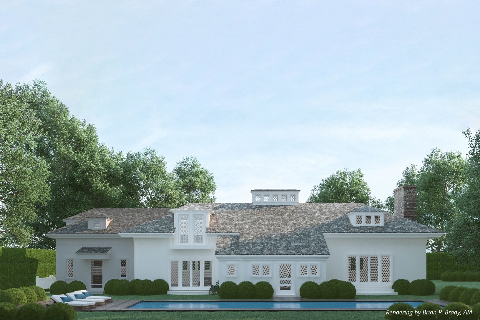  Rear Rendering of ARB-Approved Renovation/Addition